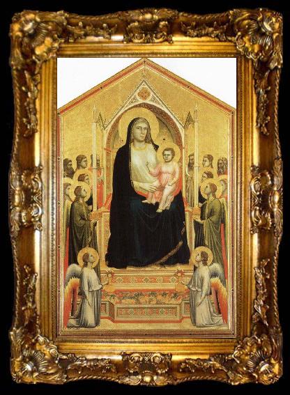 framed  GIOTTO di Bondone Madonna in Maesta, ta009-2